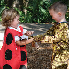 Photo of two young children in bug costumes. Read about Donor-Advised Funds